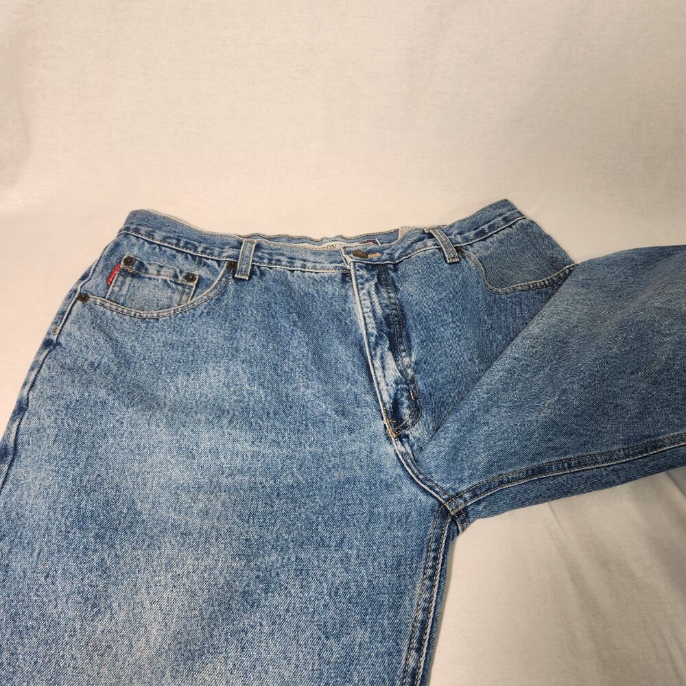BUGLE BOY 750 Vintage Unisex Baggy Tapered Easy Fit Size 38W 32 IN Exc. Condit. - Picture 7 of 16